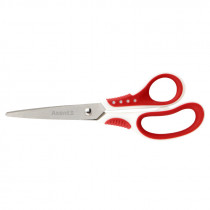 Ножницы 18см. Shell, бело-красные