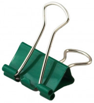 Зажим-биндер цветной 19мм., 12шт./уп., туба, ассорт.