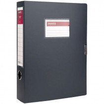 Папка-бокс на липучке А4, 60мм., сер.