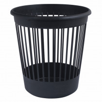Корзина для бумаг 10л. пластиковая, черн.