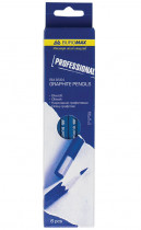 Набор карандашей чернографитных PROFESSIONAL MIX, 3В-2Н, 6шт./уп.
