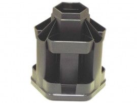 Подставка для ручек и канцтоваров вращающаяся большая В61 (160*160 мм.), черн.