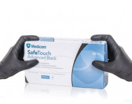 Перчатки нитриловые неоп. SafeTouch Advanced Black 1187P (3.5г), разм. XL, 100шт./уп., черн.