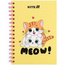 Блокнот на спирали картонная обложка, А5, 80 лист., кл., Cute 1 (K25-1911-1)