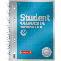 Колледж-блок А5 Premium, точка,  80 л., мет. голубой