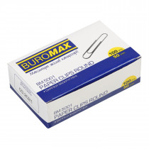 Скрепки 50мм., никель., круглые, гладкие, 100шт., картон. уп.