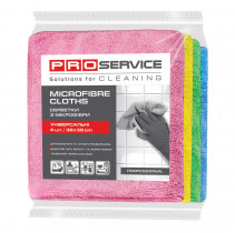 Микрофибра салфетка для уборки Professional Color Mix 38*38см 4шт./уп.