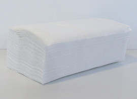 Рушники V-складка з целюлози 2 шари, 25*23см., 160шт., біл.