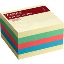 Блок бумаги с клейким слоем 75*75мм.*450 листов, пастельная радуга