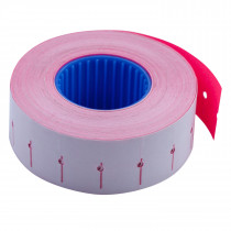 Этикет-лента 22*12мм., прямоугольная, внутренняя намотка, 1000шт./рул., 10рул/уп., малин.