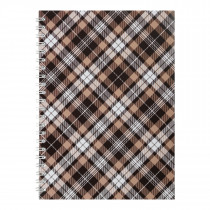 Тетрадь на спирали А5, 48л., клетка, коричн.