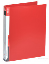 Папка А4, 25мм., 2кольца (PР), красн.