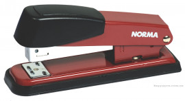 Степлер 24/6, 20арк., металевий, черв.