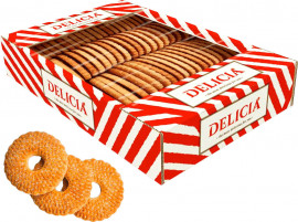 Печенье сдобное "Мальвина" со сливочным вкусом, 0,3кг. 