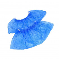 Бахилы полиэтиленовые одноразовые, 100шт/уп. (50пар.), голуб.