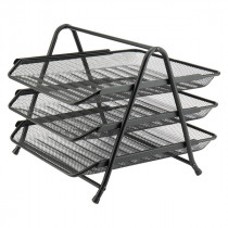 Лоток горизонтальний 3 в 1 металевий, чорн.