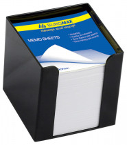 Подставка с блоком бумаги офсет 9*9*9см. 1000л. ВМ.2290, черн.
