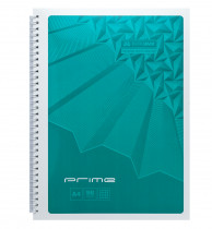 Тетрадь на спирали А4, 96л., клетка, "PRIME", бирюз.