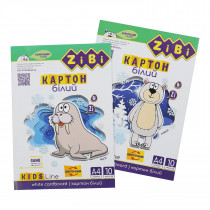 Картон 10аркушів, 230г/м2 KIDS Line, двосторонній біл.