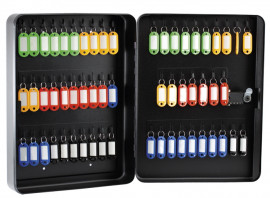 Сейф настінний для 57 ключів металевий, чорн.