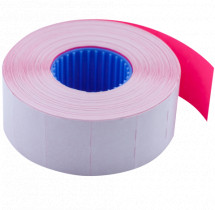 Етикет-стрічка 26*16мм., прямокутні, внутрішня намотка, 1000шт./рул., 10рул/уп., малиновий