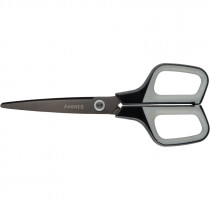 Ножиці 19см. Titanium, синьо-сірі