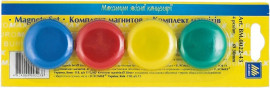 Магніти для магнітних дошок D=30mm 4шт/уп., асорті