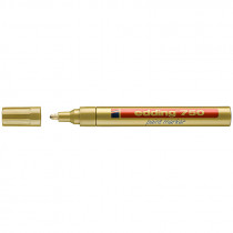 Маркер термостойкий лаковый, для любых поверхностей Paint e-750 2-4мм., круглый, золот.