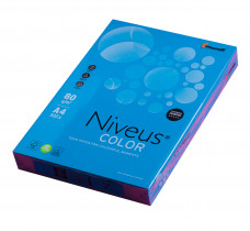 Папір кольоровий A4 інтенсив  80г./м2, 500лист., DB49. Niveus Color, темно-син.