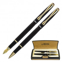 Ручка шариковая и перьевая R12223.A.RF в подарочном футляре, черн.