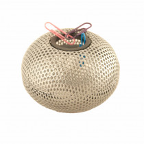 Підставка для скріпок магнітка металева "Куля", срібл.