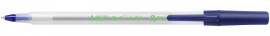 Ручка кулькова Round Stic Ecot, корпус проз., стижень син.