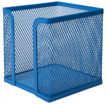 Підставка для блоку паперу 9*9*9см. BM.6215, металева, син.