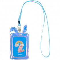 Бейдж Bunny с голографическим эффектом, фиолетовый