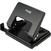 Дырокол на 2 отверстия, до 20 листов D3520, металлический, черн.