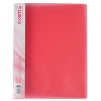 Папка зі швидкозшивачем та бічною кишенею А4, 20мм., прозора червона