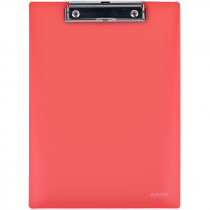 Планшет з верхнім притиском А4, пластик, черв.