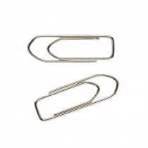 Скріпки нікельовані п'ятикутні, 28мм., 100шт., картон. уп.