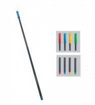 Ручка металлическая 130см. с закруткой, син.