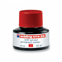 Чорнило для заправки перманентних маркерів e-МTK25, 25мл. , черв.