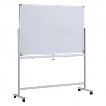 Доска белая магнитная сухостираемая оборотно-мобильная, 90х150 см, мобильная