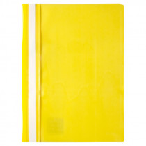 Скоросшиватель с прозрачным верхом А4, желт.