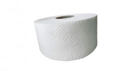 Туалетная бумага Джамбо, 2-х сл., целлюлоза, 120м., с перфорацией, 12шт./уп., бел. (TJ030)