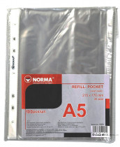 Файл глянцевый А5 30мкм., верхний разрез, 100шт./уп.