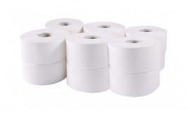 Туалетная бумага Джамбо, 2-х сл., целлюлоза, 96м., 845отр.(9*11,34см.), 12шт./уп., бел. (203020)