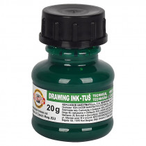Тушь для черчения, 20г., зелен.