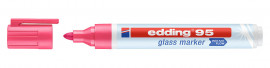 Маркер для стеклянных досок Glass e-95, круглое острие 2-3мм., розов.