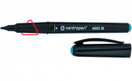 Маркер перманентний для CD/DVD CD-Pen Ergoline, круглий наконечник 0,6мм.(M), 4606, зелен.