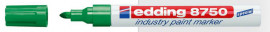 Маркер лакуючий PAINT 8750, круглий накінечник 2-4мм., зелен.