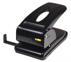 Дырокол большой, на 2 отверстия, до 70 листов (4326), металлический, черн.